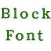 Block Embroidery Font Digitized Lower and Upper Case 1 2 3 inch Instant Download