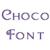 Choco Embroidery Font Digitized Lower and Upper Case 1 2 3 inch Instant Download
