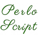 Perlo Embroidery Font Digitized Lower and Upper Case 1 2 3 inch Instant Download