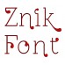 Znik Embroidery Font Digitized Lower and Upper Case 1 2 3 inch Instant Download
