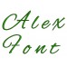 Alex Embroidery Font Digitized Lower and Upper Case 1 2 3 inch -Instant Download