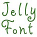 Jelly Embroidery Font Digitized Lower and Upper Case 1 2 3 inch Instant Download