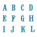 Fish Tail Digitized Machine Embroidery Monogram Upper Case Satin Stitch Font Instant Download 1 2 3 inch