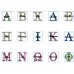 Greek Alphabet Machine Embroidery Font