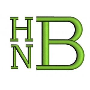 Stacked Monogram Filled Machine Embroidery Font 1 2 3 inches