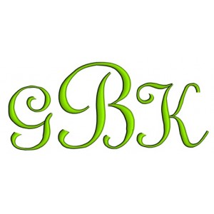 Wide Fancy Curls Monogram 1 2 3 4 inches Satin Machine Embroidery Font Wide Fancy Curls Monogram 1 2 3 4 inches Satin Machine Embroidery Font