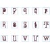 Ancient Mordor Machine Embroidery Font Upper and Lower Case