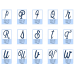 Curly Waves Monogram Machine Embroidery Font - Upper and lower Case