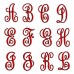 Sofia Monogram Machine Embroidery Font - Upper Case